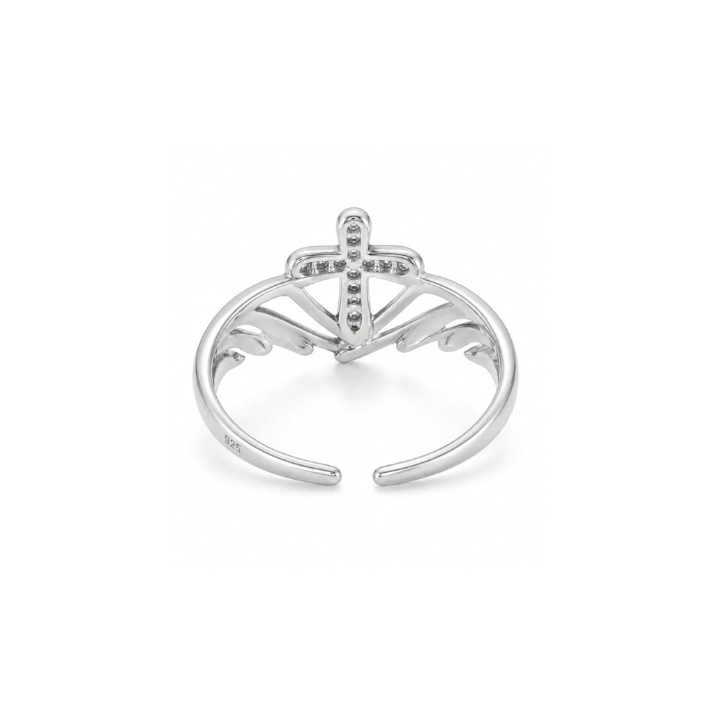 Protected by Grace Angel Wings Ring