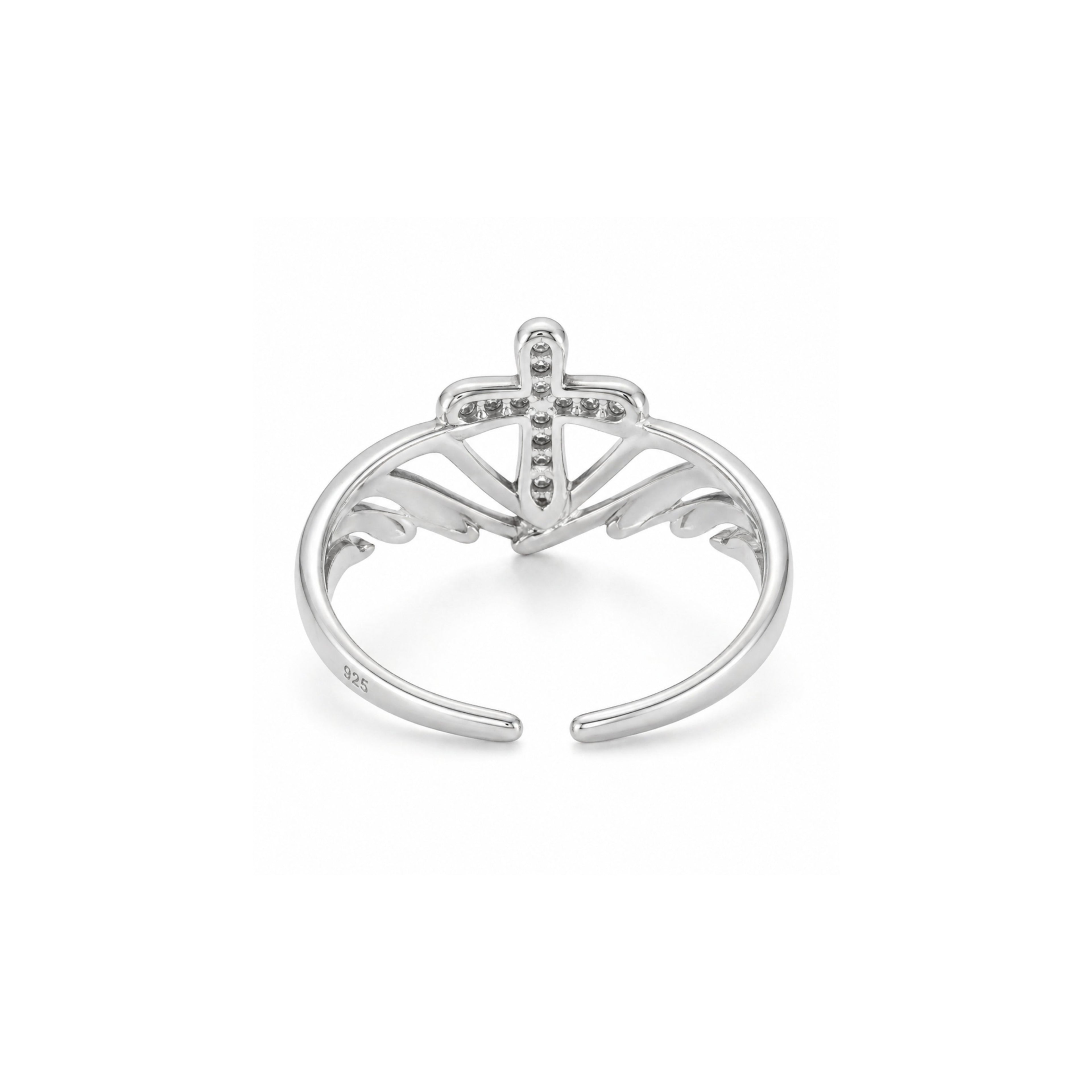 Protected by Grace Angel Wings Ring