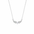 Celestine Heart Wings Necklace