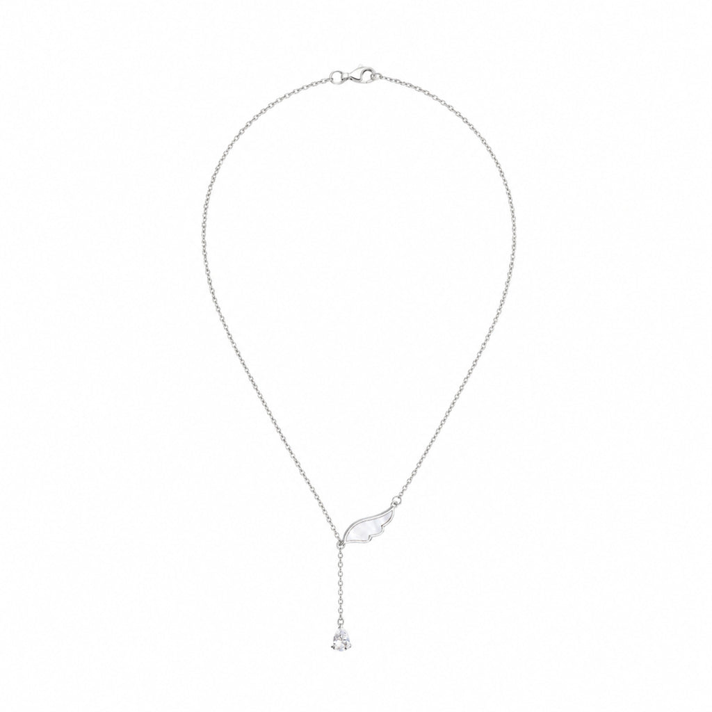 Silver Veil Wing Necklace