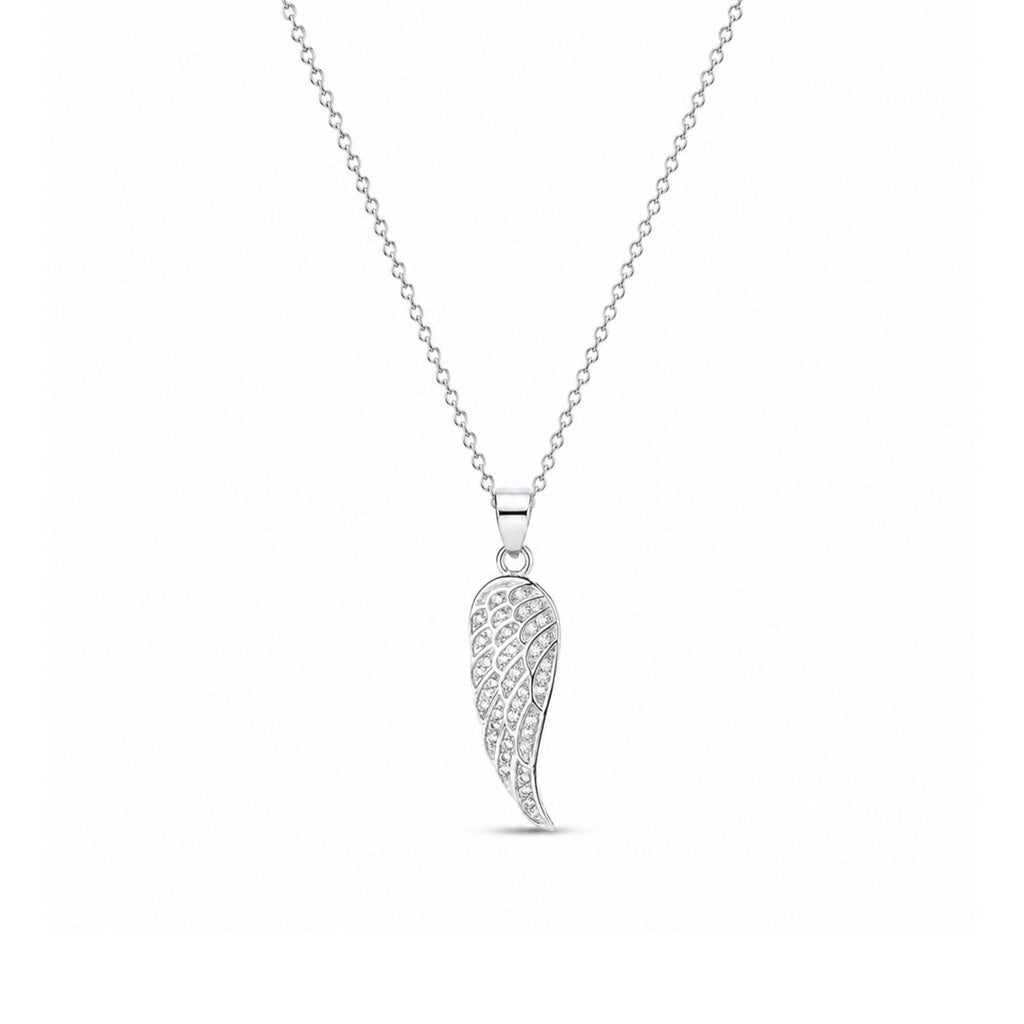 Sylverra Wing Pendant Necklace