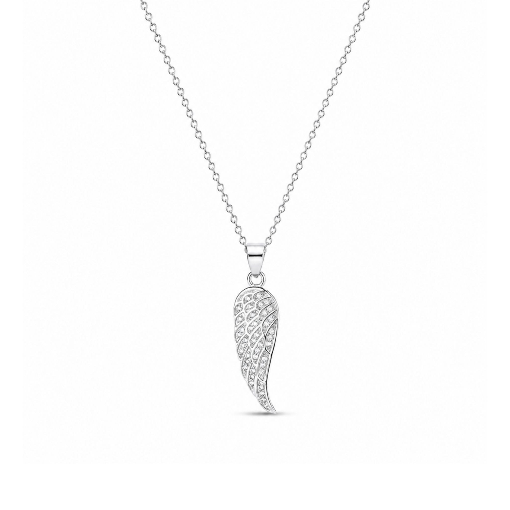 Sylverra Wing Pendant Necklace