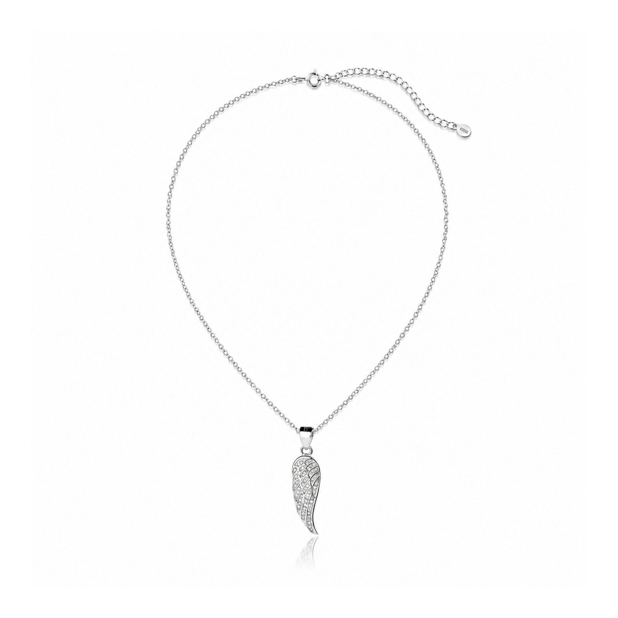 Sylverra Wing Pendant Necklace