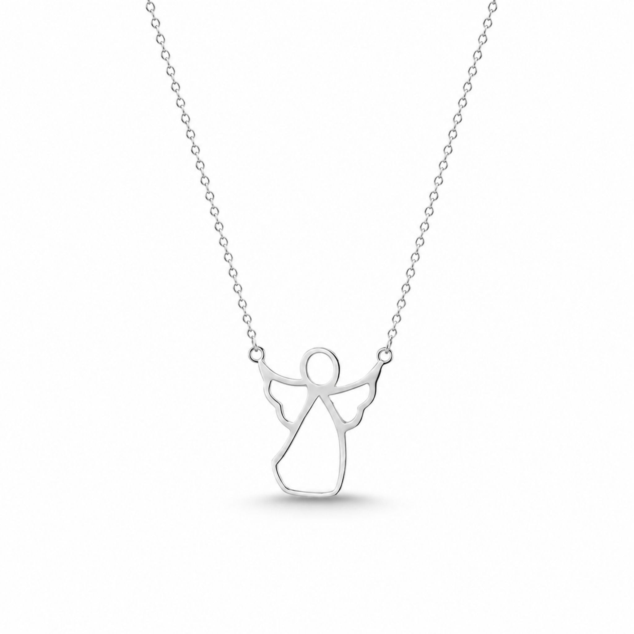 Guardian Silhouette Angel Necklace