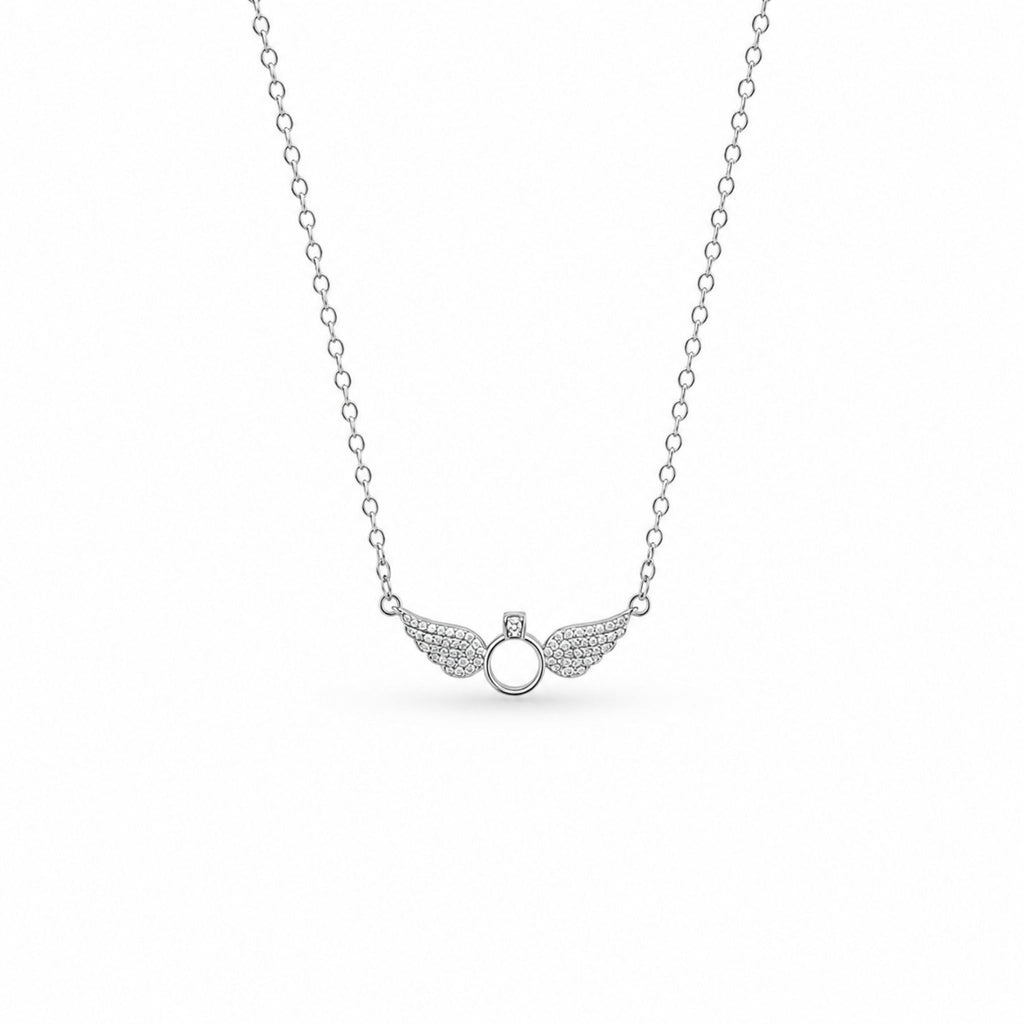 Halo Wings Crystal Necklace