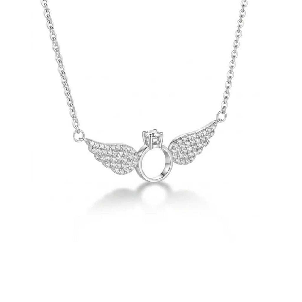 Halo Wings Crystal Necklace