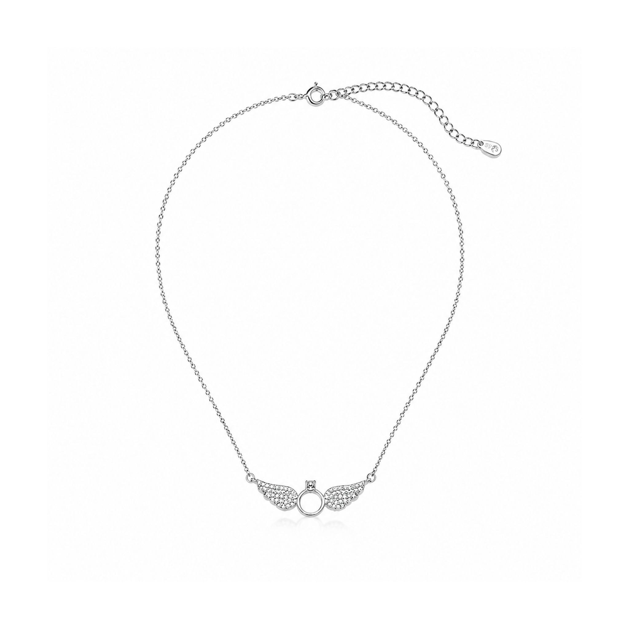 Halo Wings Crystal Necklace