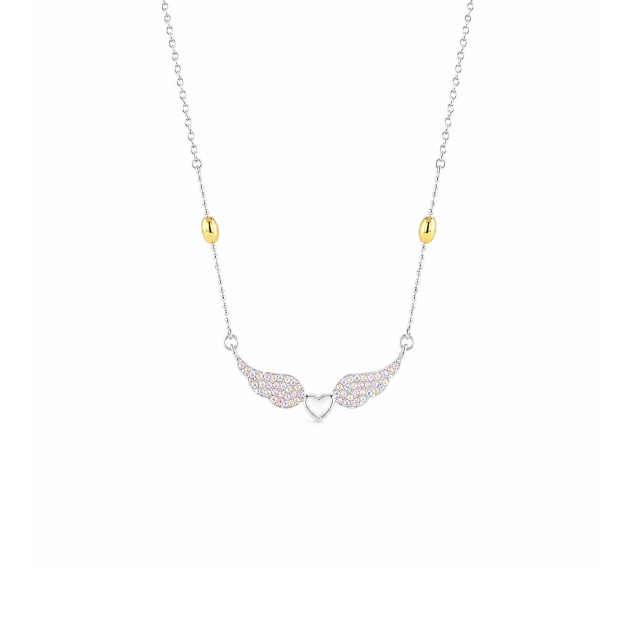 Heart Wings Crystal Necklace