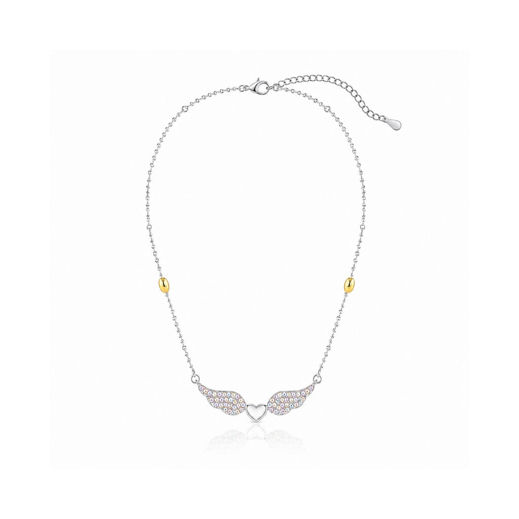 Heart Wings Crystal Necklace