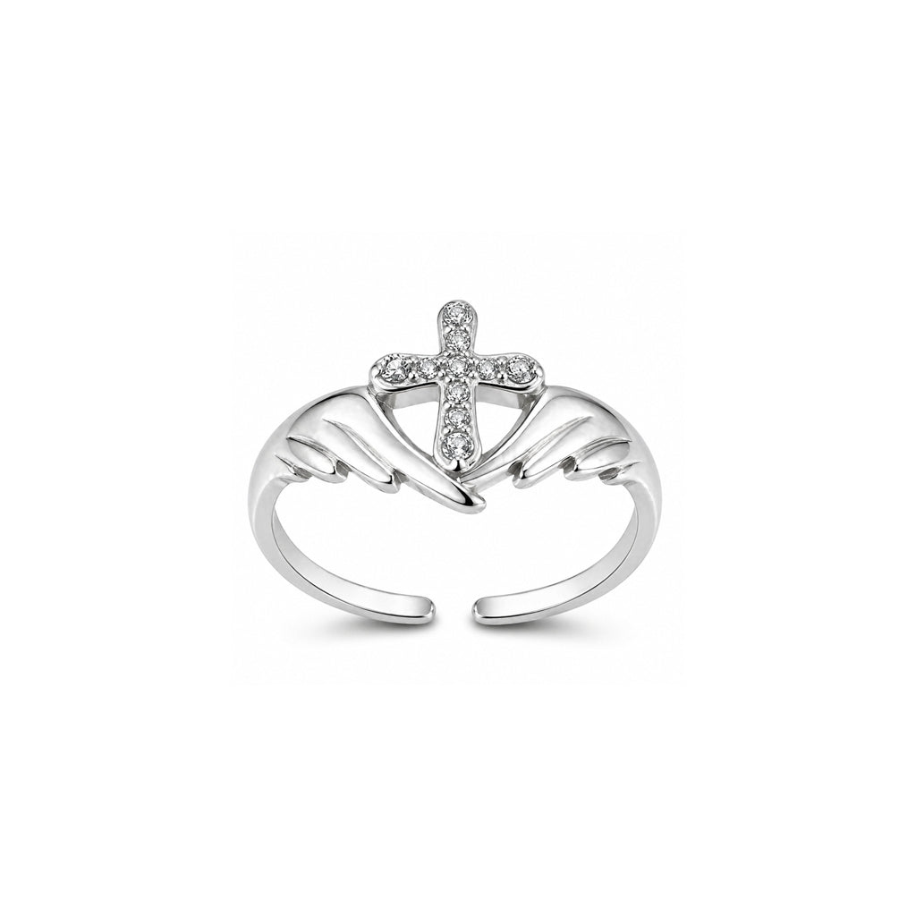 Protected by Grace Angel Wings Ring